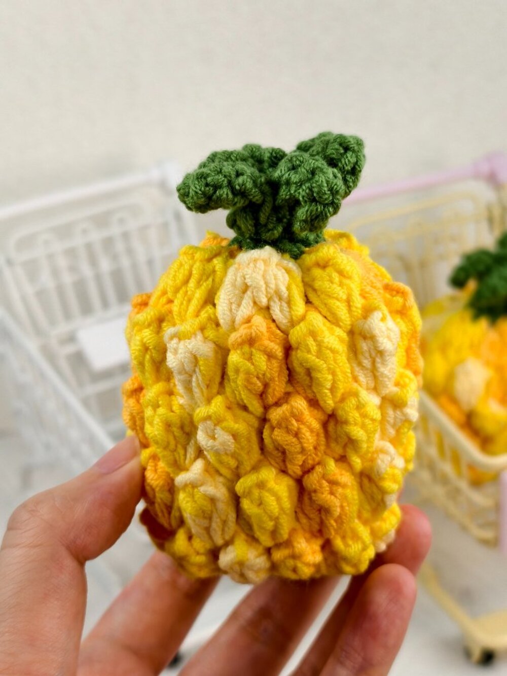 Handmade Amigurumi Crochet Pineapple Plushie
